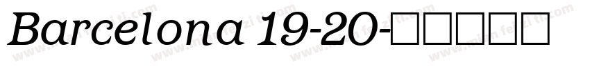 Barcelona 19-20字体转换